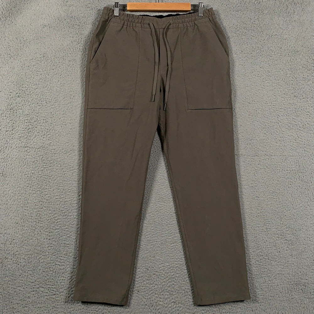 Lululemon Bowline Utilitech Pull-On Pant Men's Large L Brown Tapered Stretch Lab